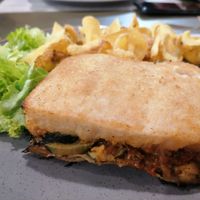 Vegan Moussaka at 3 Spoons in Kos