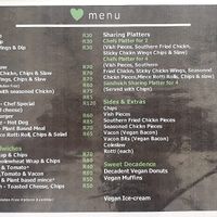 Menu at Field to Fork @ Green Thumb in Benoni