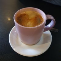 Long black coffee at Bird & Bean in Frinton-on-sea