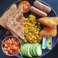 Vegan breakfast at Bird & Bean in Frinton-on-sea
