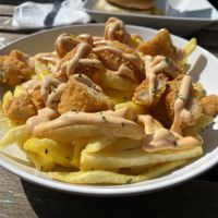 Crispy vegan chicken fries   at Bird & Bean in Frinton-on-sea