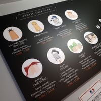 Choices at YO' Mac and Cheese in Paris