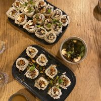 Maki’s and miso soup  at Lipopette in Lyon