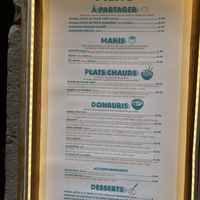 Menu  at Lipopette in Lyon