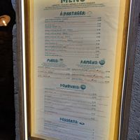 menu at Lipopette in Lyon