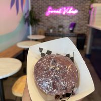 vegan blueberry bliss donut  at Broad Street Dough Co in Encinitas