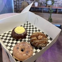 west park, blueberry bliss, and s’mores  at Broad Street Dough Co in Encinitas