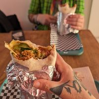 Huge burrito at CHEZWaWa - Châtelain in Brussels