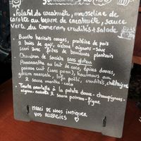 Menu  at Café Contresort in Paris