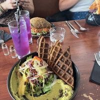 Gaufres et crème de petits pois   at Café Contresort in Paris