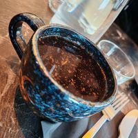 Hot grape juice with spices at Café Contresort in Paris