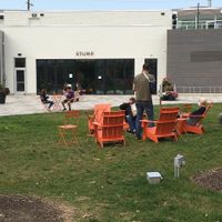 Fall outdoor seating  at Mitchell's Ice Cream in Shaker Heights