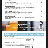 Menu at Your Mates Brewing Co in Warana