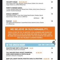 Menu at Your Mates Brewing Co in Warana