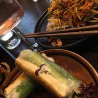 Summer rolls and mango salad - two starters. at Xin Chào in Gothenburg