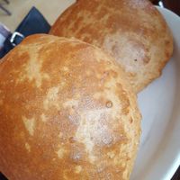 Puffy bread that comes with the chana bhatura at Dosa - Fillmore in San Francisco