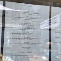 English menue  at Grá Irish Gastropub in Mallorca