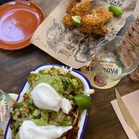 Tacos and fried avos  at Grá Irish Gastropub in Mallorca