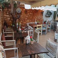 Outside sitting area at Grá Irish Gastropub in Mallorca