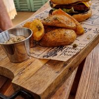 Burger at Grá Irish Gastropub in Mallorca