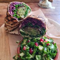 Felafeln wrap at Grá Irish Gastropub in Mallorca