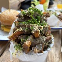 Truffle fries  at Grá Irish Gastropub in Mallorca
