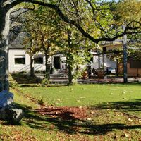Stadtwaldhaus Mettmann, Beer garden in summer at Stadtwaldhaus in Mettmann