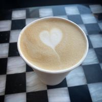 Oat milk latte at Climbing Wolf in Dobbs Ferry