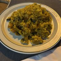 They poured from the pan at the table. Very good experience.  at Es Port in Mallorca