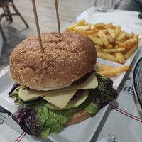 Hamburguesa vegana at El Sarao de Lara in Las Rozas De Madrid
