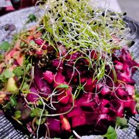 Ceviche de remolacha y aguacate at El Sarao de Lara in Las Rozas De Madrid