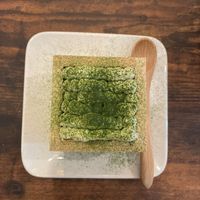 matcha tiramisu  at Mandaracha 曼荼羅茶 in Kyoto