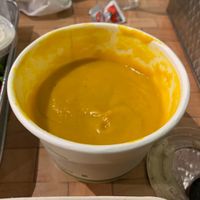 Carrot ginger soup  at Planted Plate in Princeton