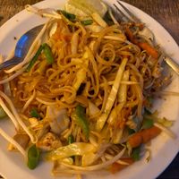 Vegan pad thai  at Kapunka in Paris