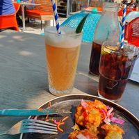 Starter: corn fritters at Turtle Bay in Bournemouth