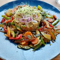 Cous cous con verduras at La Soldreria in Potes