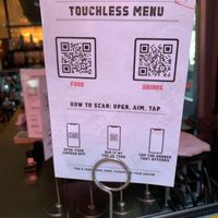 Touch less menu at Dragonfly Robata in Orlando