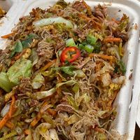 Jackfruit noodles! at Mirisata in Portland