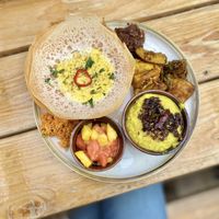 Hopper brunch entree 👌🏼  at Mirisata in Portland