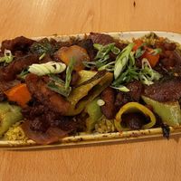 Deviled pork at Mirisata in Portland