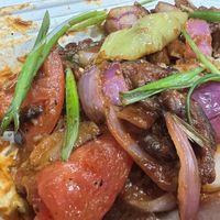 Deviled pork   at Mirisata in Portland