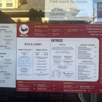 Menu   at Mirisata in Portland