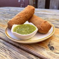 Impossible Beef Rolls  at Mirisata in Portland