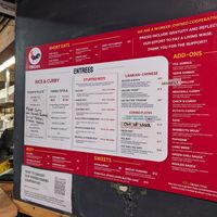 Menu at Mirisata in Portland