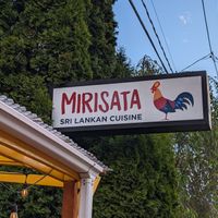 Signage at Mirisata in Portland