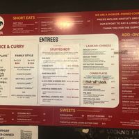 Menu   at Mirisata in Portland