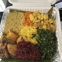 Rice & curry plate #Veganuary at Mirisata in Portland