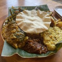 Platter with their daily menu options  at Mirisata in Portland