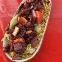 Deviled pork  at Mirisata in Portland