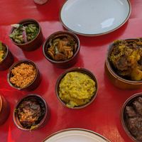 Daily combo, rice is not in the picture at Mirisata in Portland